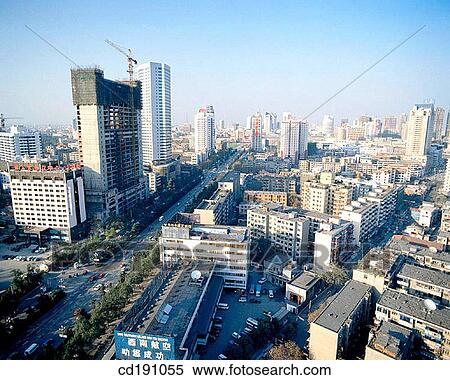 Chengdu. Sichuan province. China View Large Photo Image Stock Photography - Chengdu. Sichuan province. China. Fotosearch
