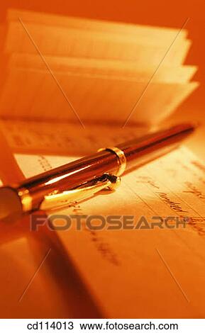 Cheque book and pen View Large Photo Image Stock Image - Cheque book and pen. Fotosearch
