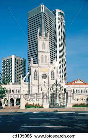 Chijmes old convent building, houses art galleries, boutiques and restaurants. Raffles City in background. Singapore View Large Photo Image Stock Photograph - Chijmes old convent building, houses art galleries, boutiques and restaurants. Raffles City in background. Singapore. Fotosearch