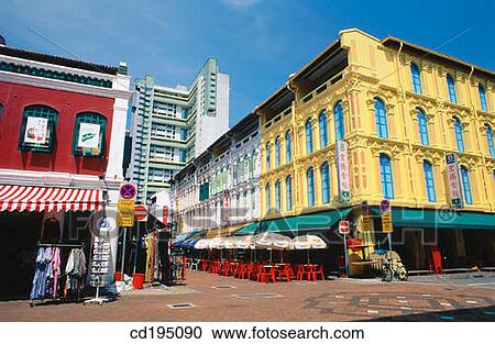 Chinatown. Singapore View Large Photo Image Stock Image - Chinatown. Singapore. Fotosearch