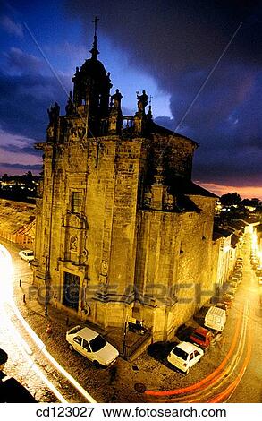 Stock Photo - Church of San Fructuoso. Santiago de Compostela. Galicia. Spain. Fotosearch
