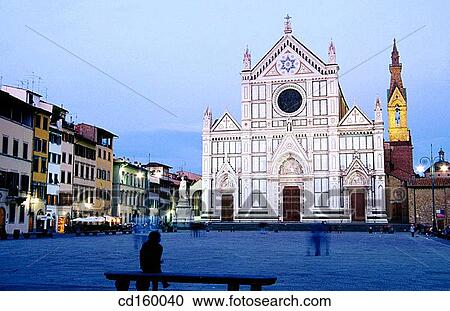 Stock Image - Church of the Santa Croce. Florence. Italy. Fotosearch