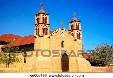 Stock Image - Church. Sorroco. New Mexico. USA. Fotosearch