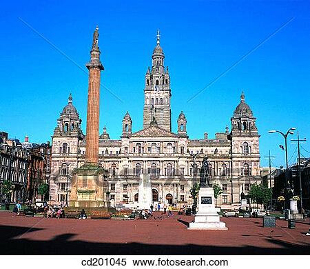 City Chambers. George Square. Glasgow. Scotland View Large Photo Image Stock Photography - City Chambers. George Square. Glasgow. Scotland. Fotosearch