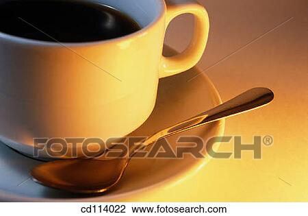 Coffee cup and spoon View Large Photo Image Stock Image - Coffee cup and spoon. Fotosearch