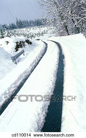 cold, coldness, country, Country road, danger View Large Photo Image Picture - cold, coldness, country, Country road, danger. Fotosearch
