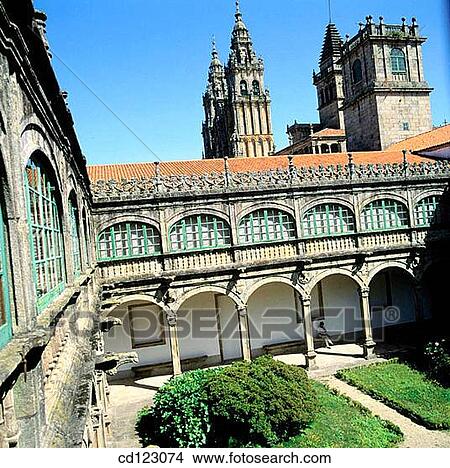 Colegio de Fonseca. Santiago de Compostela. La Coru±a province. Galicia. Spain View Large Photo Image Picture - Colegio de Fonseca. Santiago de Compostela. La Coru±a province. Galicia. Spain. Fotosearch