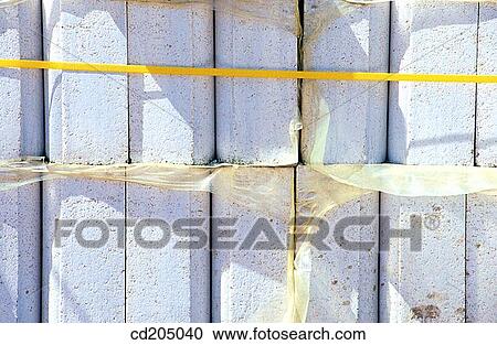 Stock Image - Concrete blocks. Fotosearch