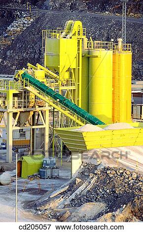Stock Photo - Concrete factory. Port of Bilbao. Basque Country. Spain. Fotosearch
