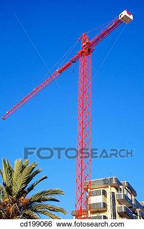 Construction crane View Large Photo Image Stock Photograph - Construction crane. Fotosearch