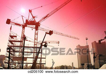 Construction cranes. Bologna. Italy View Large Photo Image Stock Image - Construction cranes. Bologna. Italy. Fotosearch