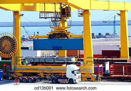 Container terminal. Port of Bilbao. Biscay. Basque Country. Spain View Large Photo Image Stock Image - Container terminal. Port of Bilbao. Biscay. Basque Country. Spain. Fotosearch