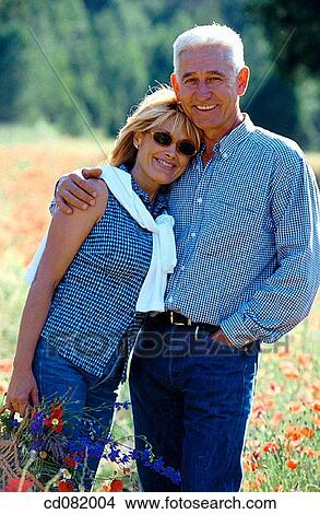 Picture - contemporary, country, couple, day. Fotosearch