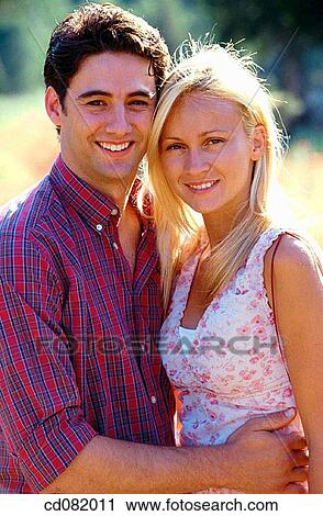Stock Image - contemporary, couple, day, Facial expression. Fotosearch