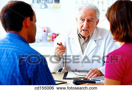 contemporary, couple, doctor, Doctor's office View Large Photo Image Stock Photograph - contemporary, couple, doctor, Doctor's office. Fotosearch