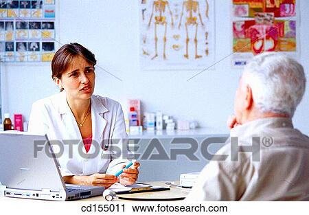 contemporary, Doctor's office, doctor, aged View Large Photo Image Stock Image - contemporary, Doctor's office, doctor, aged. Fotosearch