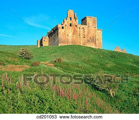 Crichton Castle. Midlothian. Scotland View Large Photo Image Stock Image - Crichton Castle. Midlothian. Scotland. Fotosearch