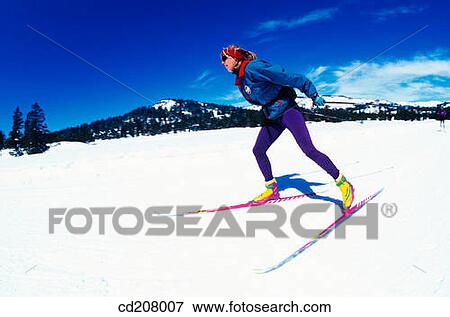 Cross country skiing View Large Photo Image Stock Photo - Cross country skiing. Fotosearch