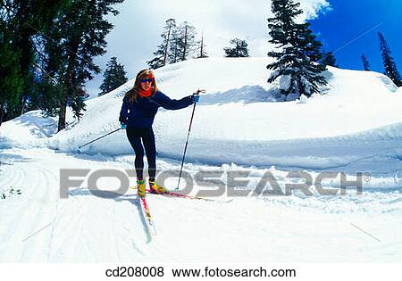 Cross country skiing View Large Photo Image Stock Photo - Cross country skiing. Fotosearch