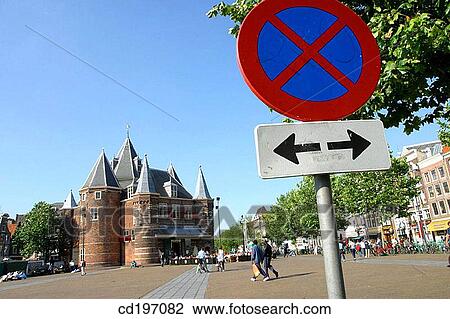 De Waag on Nieuwmarkt. Amsterdam. Holland View Large Photo Image Stock Image - De Waag on Nieuwmarkt. Amsterdam. Holland. Fotosearch
