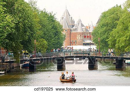 De Waag seen up Kloveniersburgwal. Amsterdam. Holland View Large Photo Image Stock Photography - De Waag seen up Kloveniersburgwal. Amsterdam. Holland. Fotosearch