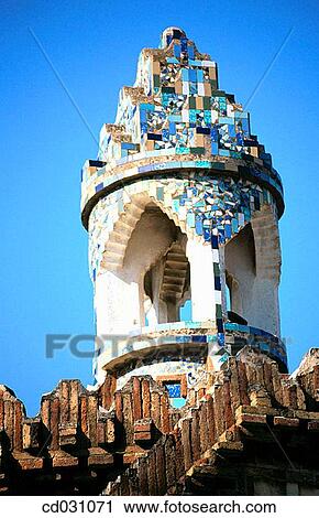 Detail of lantern of pavillion at the G? ell Estate (Gaud?, 1880? s). Barcelona. Spain View Large Photo Image Stock Image - Detail of lantern of pavillion at the G? ell Estate (Gaud?, 1880? s). Barcelona. Spain. Fotosearch