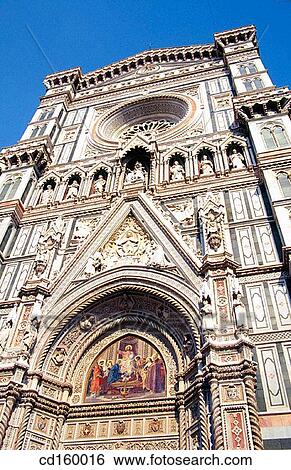 Detail on West Facade of the Duomo. Florence. Italy View Large Photo Image Stock Photograph - Detail on West Facade of the Duomo. Florence. Italy. Fotosearch