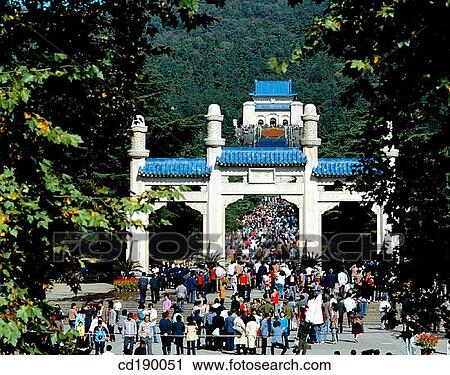 Dr. Sun Yat-Sen's Mausoleum. Nanjing. China View Large Photo Image Stock Image - Dr. Sun Yat-Sen's Mausoleum. Nanjing. China. Fotosearch