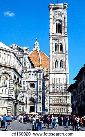 Duomo and Giotto's Campanile. Florence. Italy View Large Photo Image Stock Image - Duomo and Giotto's Campanile. Florence. Italy. Fotosearch