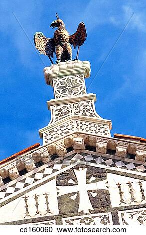 Eagle, symbol of Arte di Calimala (Wool Importers Guild). San Miniato del Monte. Florence. Italy View Large Photo Image Stock Image - Eagle, symbol of Arte di Calimala (Wool Importers Guild). San Miniato del Monte. Florence. Italy. Fotosearch