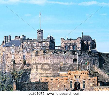 Edinburgh Castle, east side. Edinburgh. Scotland View Large Photo Image Stock Photography - Edinburgh Castle, east side. Edinburgh. Scotland. Fotosearch