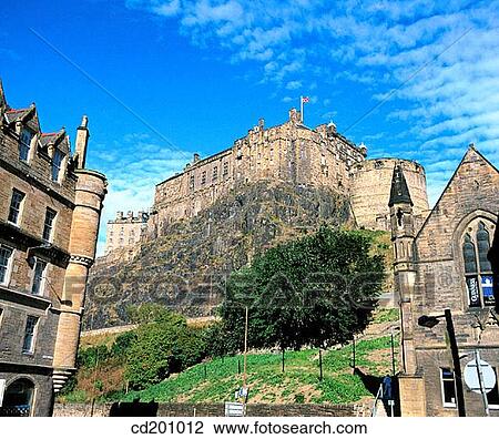 Edinburgh Castle. Scotland View Large Photo Image Stock Image - Edinburgh Castle. Scotland. Fotosearch