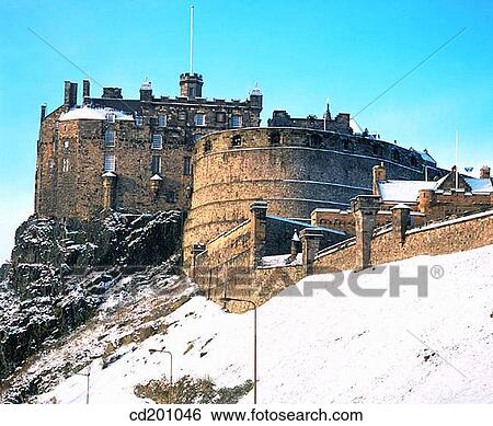 Edinburgh Castle. Scotland View Large Photo Image Stock Photograph - Edinburgh Castle. Scotland. Fotosearch