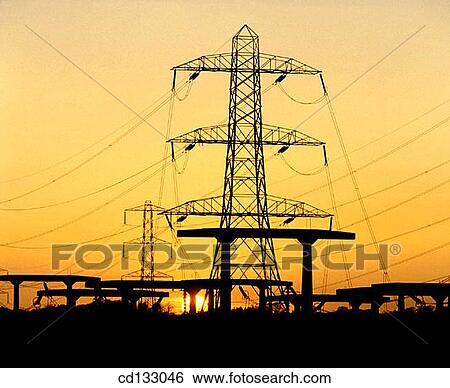 Electricity pylons, electricity substation. Burdiehouse. Scotland View Large Photo Image Stock Photograph - Electricity pylons, electricity substation. Burdiehouse. Scotland. Fotosearch