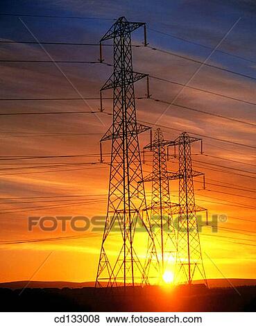 Electricity pylons. Scotland View Large Photo Image Stock Photo - Electricity pylons. Scotland. Fotosearch