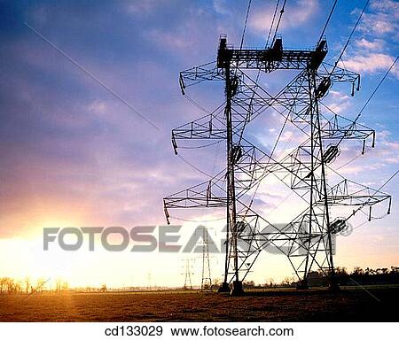 Electricity pylons. Scotland View Large Photo Image Stock Photo - Electricity pylons. Scotland. Fotosearch