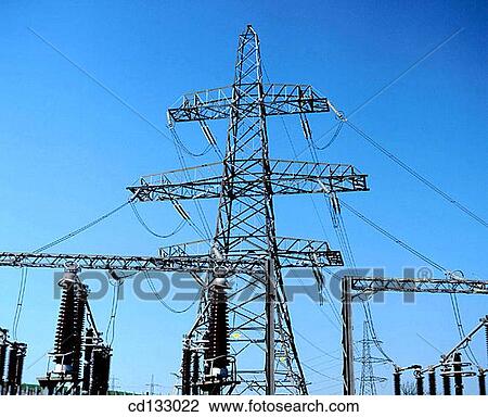 Electricity sub-station. East Lothian. Scotland View Large Photo Image Stock Image - Electricity sub-station. East Lothian. Scotland. Fotosearch