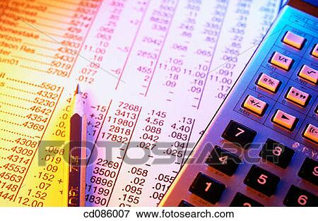 Electronic calculator and stock page View Large Photo Image Stock Photo - Electronic calculator and stock page. Fotosearch