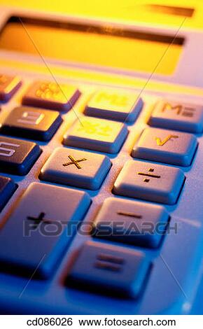 Stock Photograph - Electronic calculator. Fotosearch