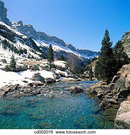 Faja de Pelay and Aranza River. Ordesa National Park. Huesca province. Spain View Large Photo Image Stock Photograph - Faja de Pelay and Aranza River. Ordesa National Park. Huesca province. Spain. Fotosearch