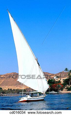 Felucca on Nile River. Aswan. Egypt View Large Photo Image Picture - Felucca on Nile River. Aswan. Egypt. Fotosearch
