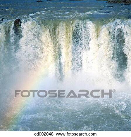 Stock Photo - Godafoss Waterfall. Iceland. Fotosearch