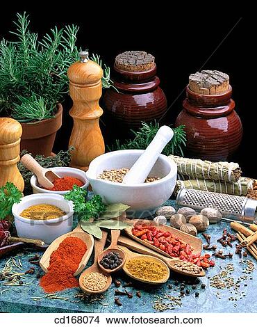 Herbs and spices View Large Photo Image Picture - Herbs and spices. Fotosearch