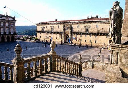 Hostal de los Reyes Cat? licos. Santiago de Compostela. Galicia. Spain View Large Photo Image Stock Image - Hostal de los Reyes Cat? licos. Santiago de Compostela. Galicia. Spain. Fotosearch