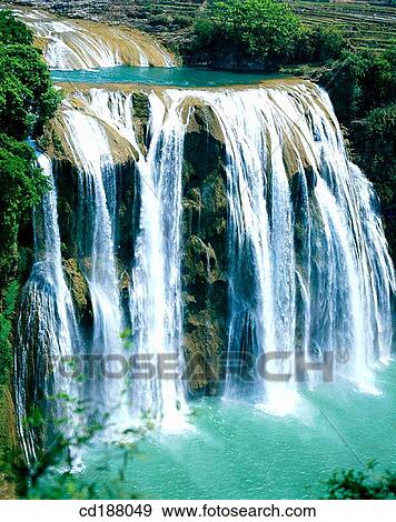 Huangguoshu Waterfall. China View Large Photo Image Stock Photo - Huangguoshu Waterfall. China. Fotosearch