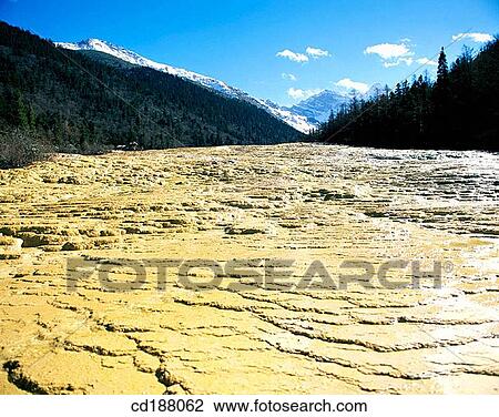 Stock Image - Huanglong. Sichuan. China. Fotosearch