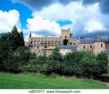 Jedburgh Abbey. Scottish Borders. Scotland View Large Photo Image Stock Photo - Jedburgh Abbey. Scottish Borders. Scotland. Fotosearch