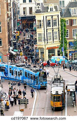 Koningsplein. Amsterdam. Holland View Large Photo Image Stock Photo - Koningsplein. Amsterdam. Holland. Fotosearch