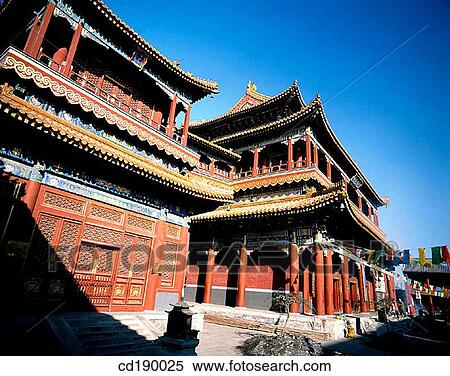 Lama Temple. Beijing. China View Large Photo Image Stock Photography - Lama Temple. Beijing. China. Fotosearch