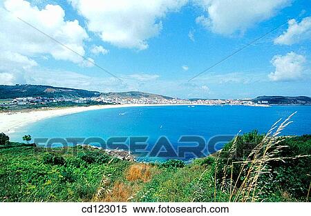Stock Photography - Laxe beach. Laxe. La Coru±a province. Galicia. Spain. Fotosearch